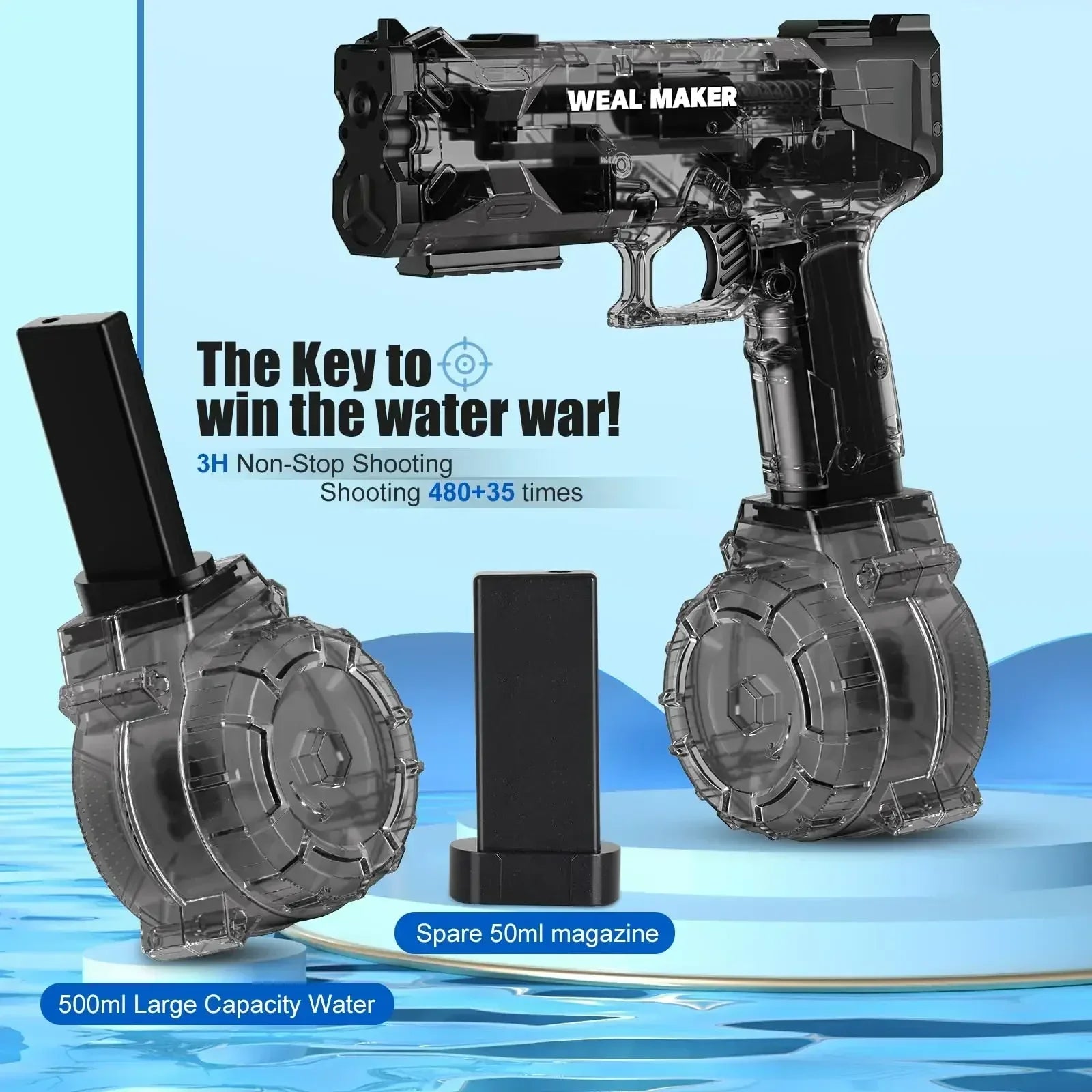 2024 New Strong Electric Water Pistol Toy
