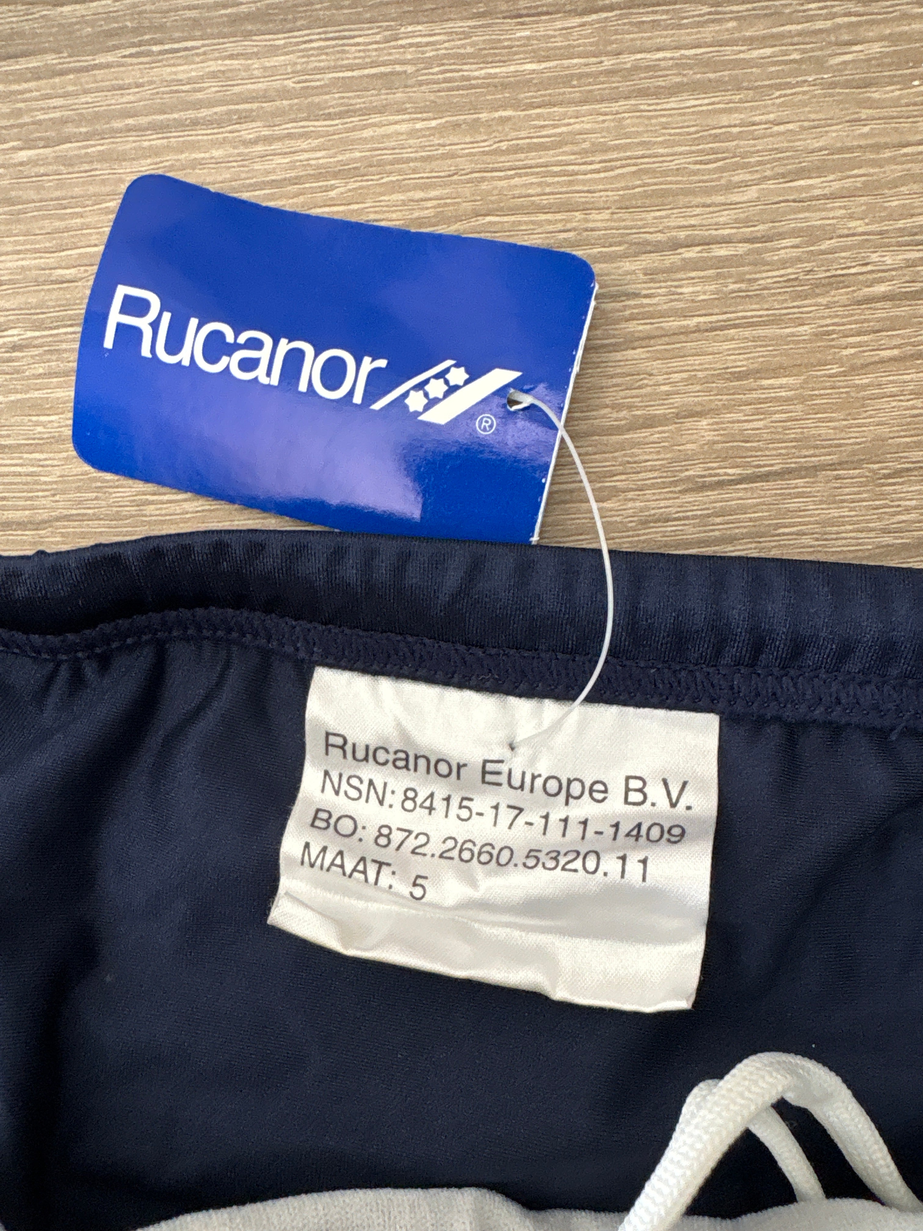 Rucanor Zwembroek Marineblauw – Maat 5 – Nieuw