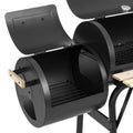 2-in-1 Houtskool BBQ Grill & Smoker