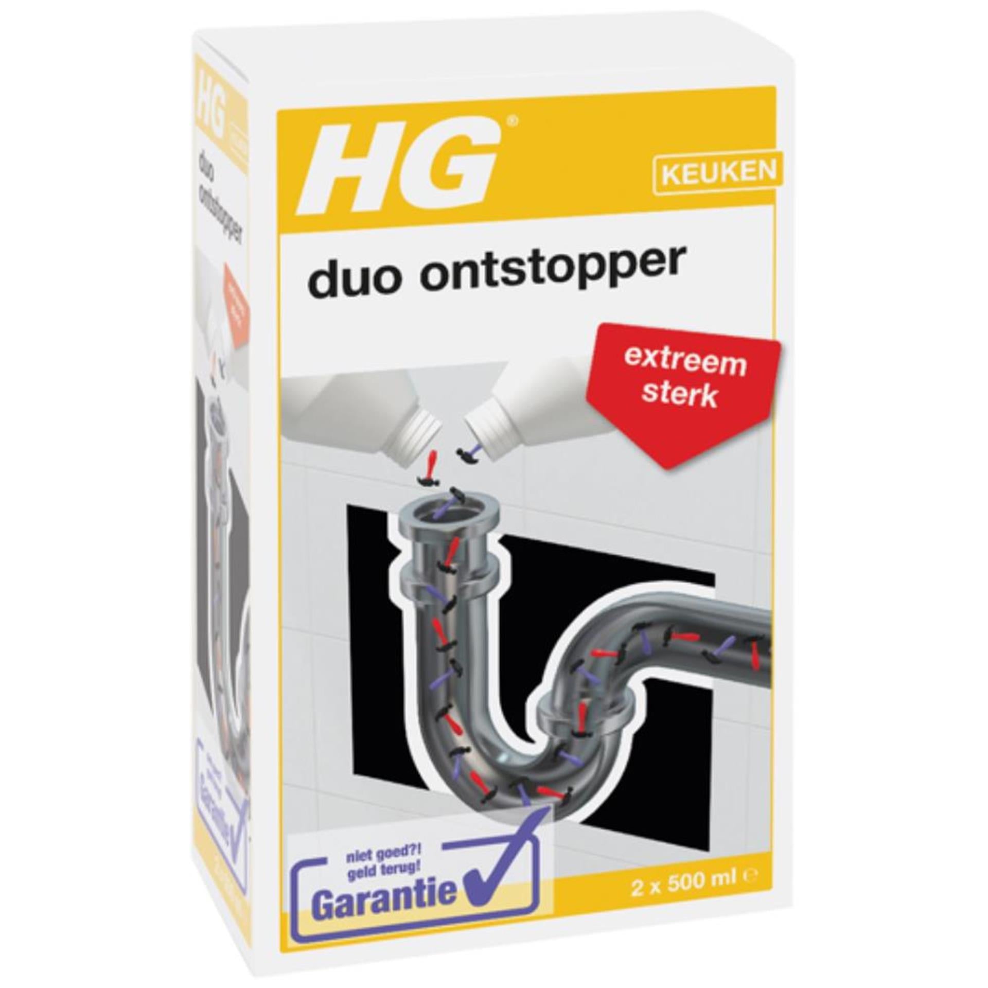 HG Duo Ontstopper Extreem Sterk – 2-Component Afvoerontstopper 500ml