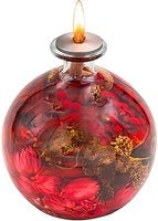Rode Olielamp inclusief Lont en 1 Liter Lampolie