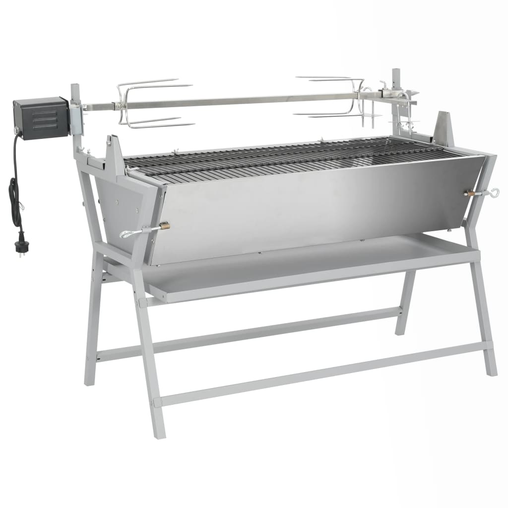 VidaXL Rotisserie Barbecue — Iron & Stainless Steel