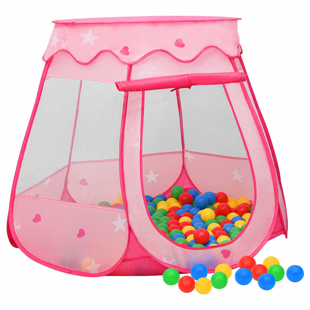 Vidaxl children's play tent 102x102x82 cm pink