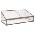 Vidaxl greenhouse 110x56x39 cm spruce wood grey