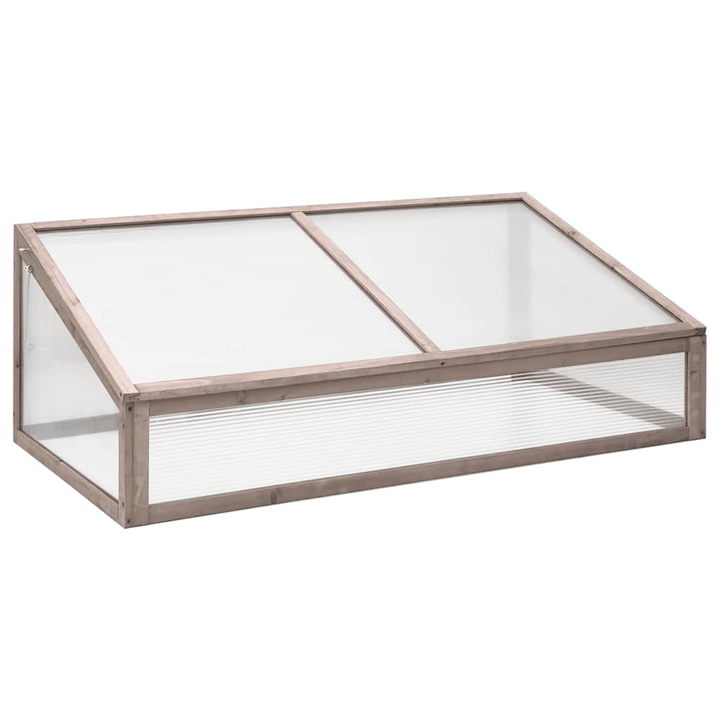 Vidaxl greenhouse 110x56x39 cm spruce wood grey