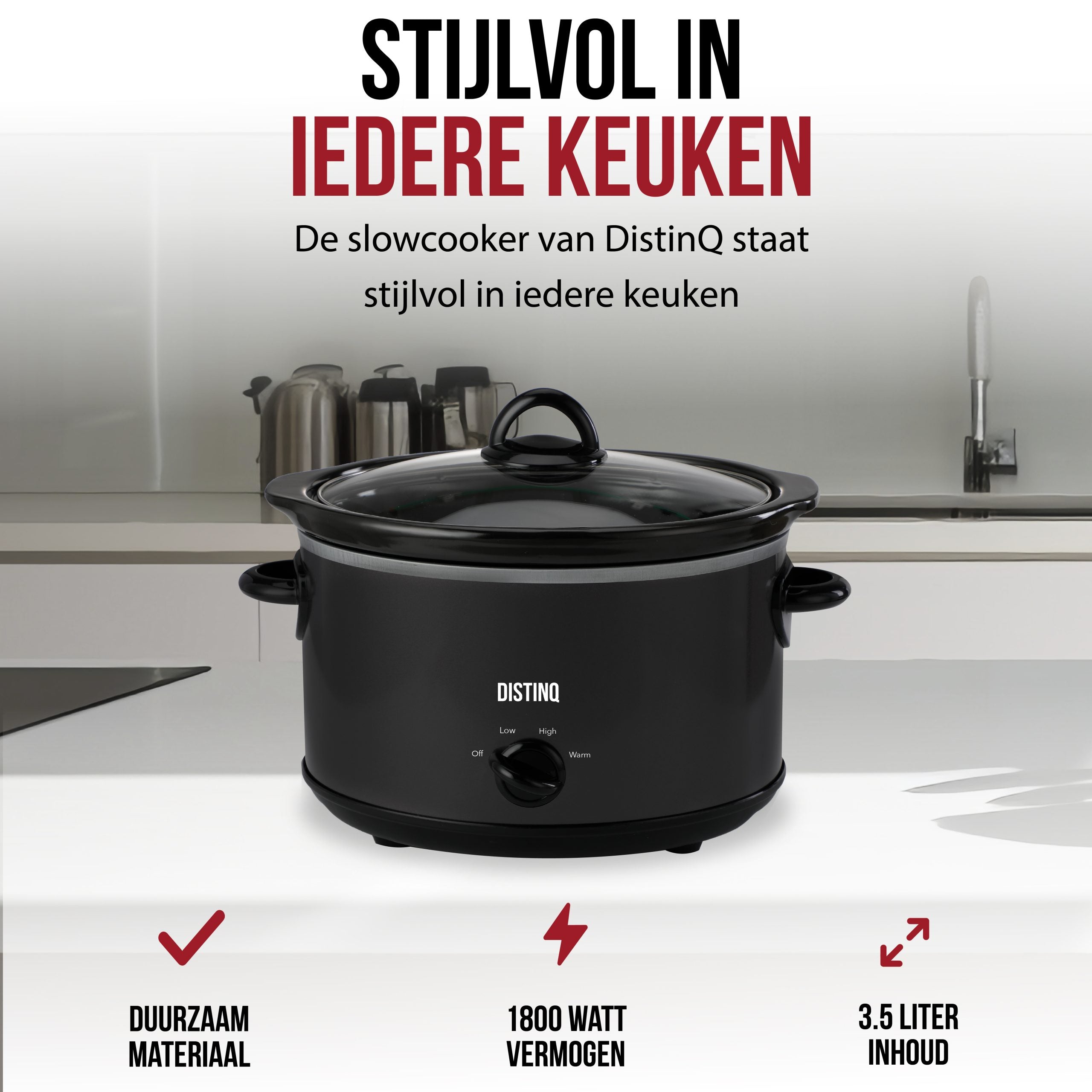 DistinQ Slowcooker 4L 2