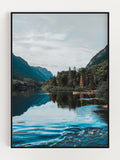 Trees By The Lake Poster