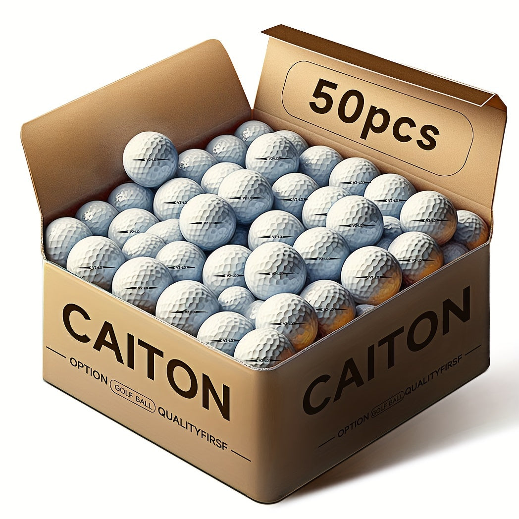 2-Lags Golfballen met 332 Dimples (50 stuks)