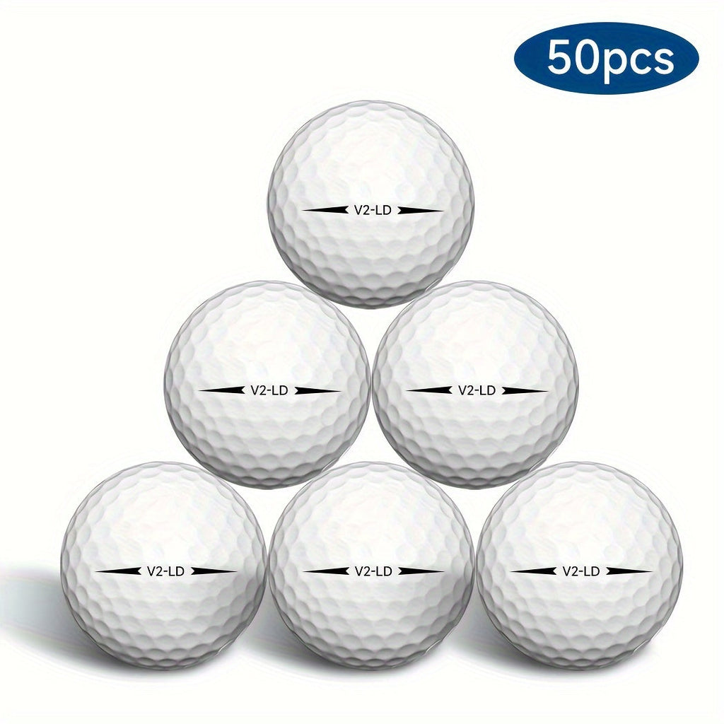 2-Lags Golfballen met 332 Dimples (50 stuks)