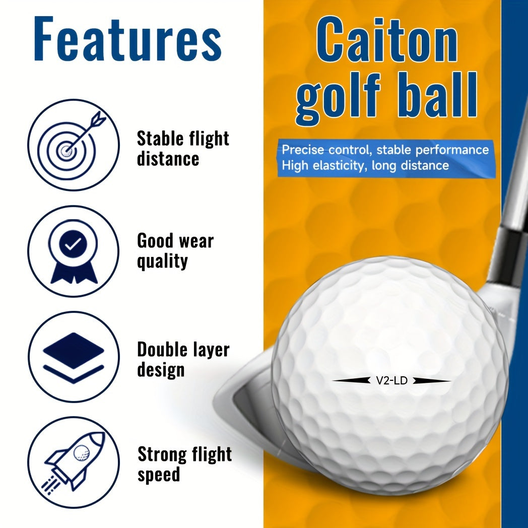 2-Lags Golfballen met 332 Dimples (50 stuks)