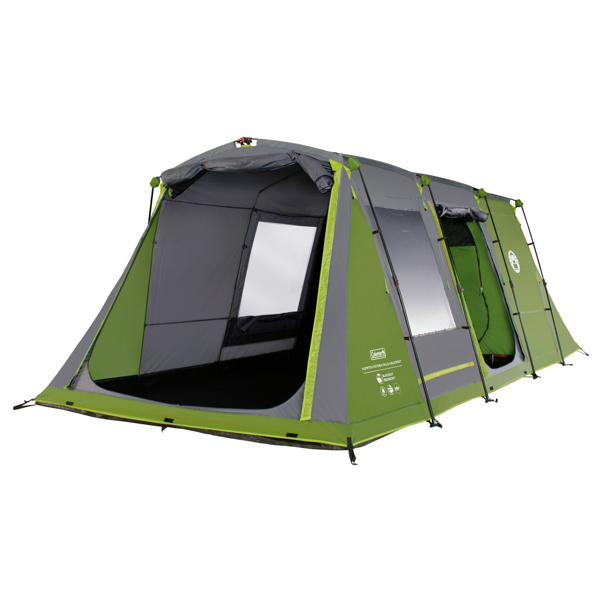 Coleman Fastpitch Victoria Falls 4 Blackout Tent – Groen/Grijs