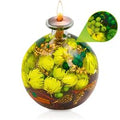 Groene Olielamp inclusief Lont en 1 Liter Lampolie